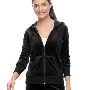 Tek Gear Velour Zip-Up Hoodie
